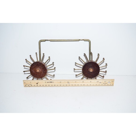 Vtg Men’s Tie Rack Organizer Twin Carousel 30 Tie Capacity MCM - Picture 4 of 4